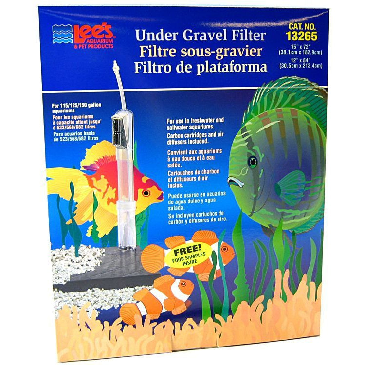 Lees Original Undergravel Filter-Fish-Lee's-72" Long x 15" Wide or 84" Long x 12" Wide (115-150 Gallons)-