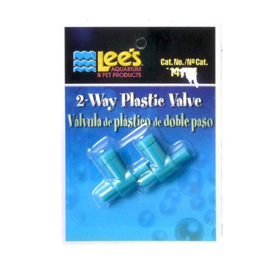 Lees 2 Way Plastic Valve-Fish-Lee's-2 Pack-