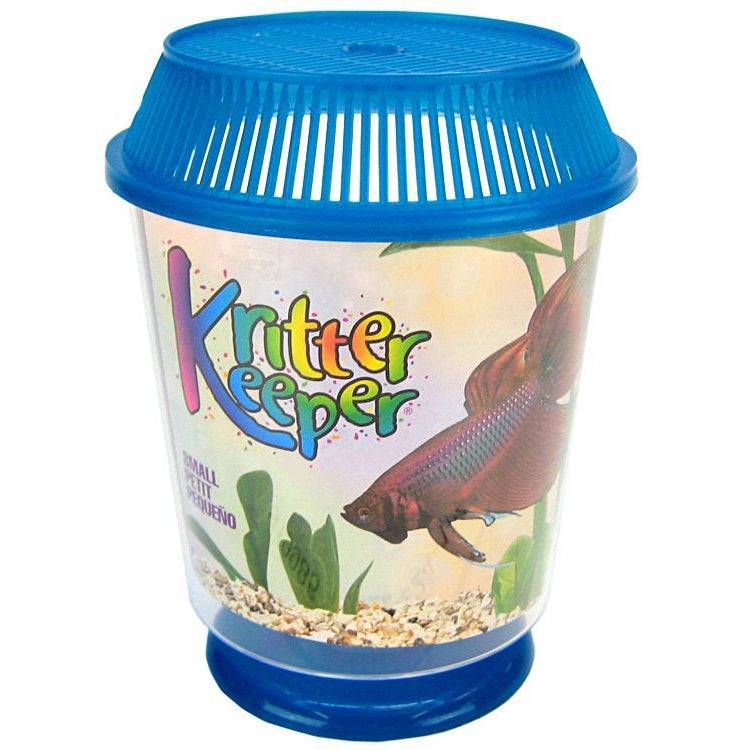 Lees Round Kritter Keeper-Fish-Lee's-Small - 4.5" Diameter x 5.6" High-