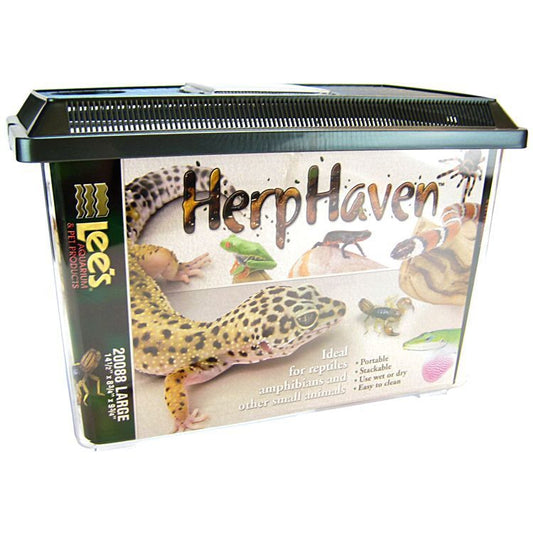 Lees HerpHaven Terrarium - Rectangular-Reptile-Lee's-Large - 14.5"L x 8.75"W x 9.75"H-