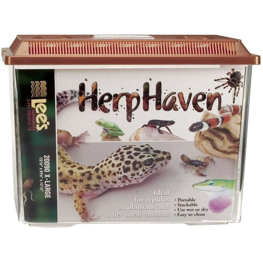 Lees HerpHaven Terrarium - Rectangular-Reptile-Lee's-X-Large - 15.75"L x 9.47"W x 12.5"H-