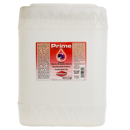 Seachem Prime Water Conditioner F/W &S/W-Fish-Seachem-20 Liters (5.3 Gallons)-