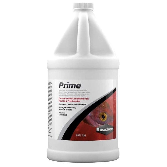 Seachem Prime Water Conditioner F/W &S/W-Fish-Seachem-4 Liters (1.1 Gallon)-