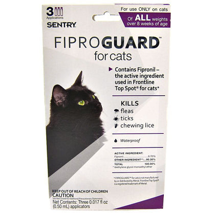 Sentry FiproGuard for Cats-Cat-Sentry-3 Doses-