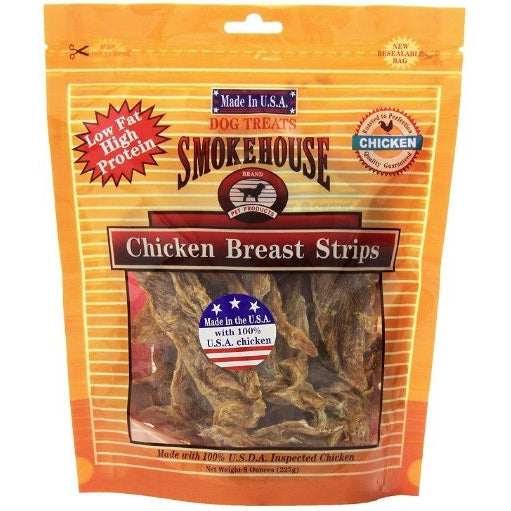 Smokehouse Treats Chicken Breast Strips-Dog-Smokehouse-8 oz-