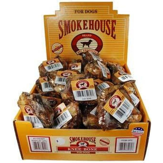 Smokehouse Treats Knee Bone-Dog-Smokehouse-25 Pack with Display Box-