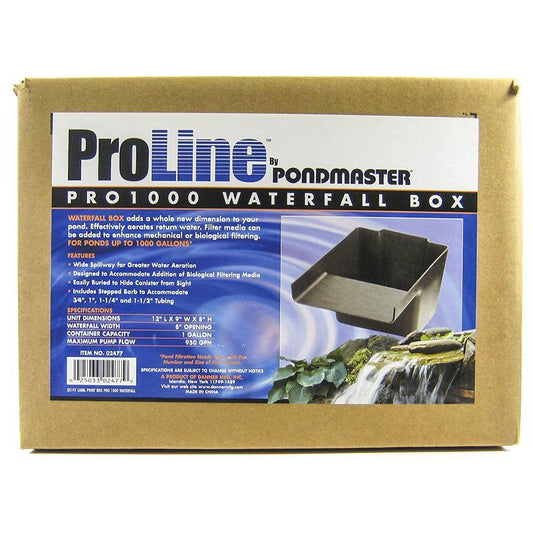 Pondmaster Pro Series Pond Biological Filter & Waterfall-Fish-Pondmaster-Pro 1000 - (12"L x 9"W x 8"H)-