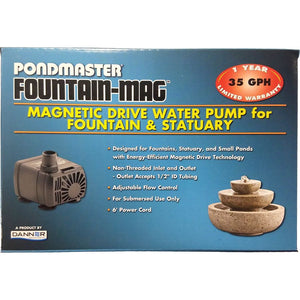 Pondmaster Pond-Mag Magnetic Drive Utility Pond Pump-Fish-Pondmaster-Model .35 (35 GPH)-