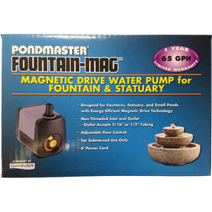 Pondmaster Pond-Mag Magnetic Drive Utility Pond Pump-Fish-Pondmaster-Model .65 (65 GPH)-