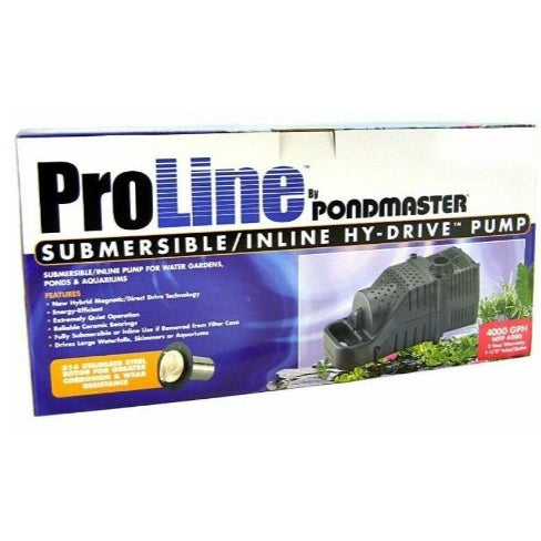 Pondmaster ProLine Submersible/Inline Hy-Drive Pump-Fish-Pondmaster-4,000 GPH with 20' Cord-