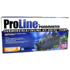 Pondmaster ProLine Submersible/Inline Hy-Drive Pump-Fish-Pondmaster-6,000 GPH with 20' Cord-
