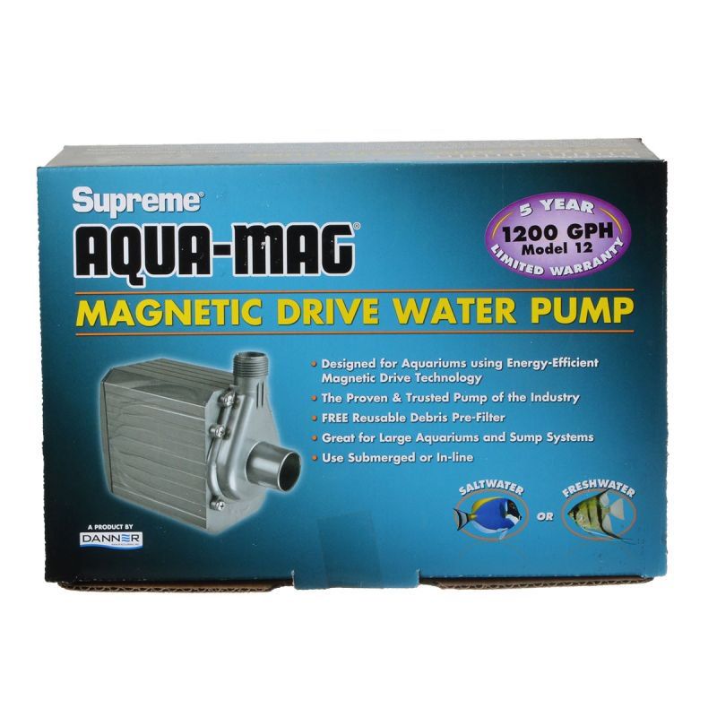 Supreme Aqua-Mag Magnetic Drive Water Pump-Fish-Supreme-Aqua-Mag 12 Pump (1,200 GPH)-