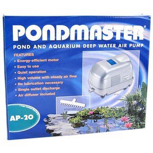 Pondmaster Pond & Aquarium Deep Water Air Pump-Fish-Pondmaster-AP 20 (2,500 Gallons - 1,700 Cubic Inches per Minute)-