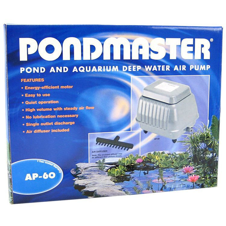 Pondmaster Pond & Aquarium Deep Water Air Pump-Fish-Pondmaster-AP 60 (7,000 Gallons - 3,600 Cubic Inches per Minute)-