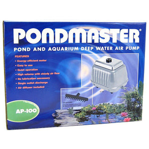 Pondmaster Pond & Aquarium Deep Water Air Pump-Fish-Pondmaster-AP 100 (10,00 Gallons - 8,900 Cubic Inches per Minute)-