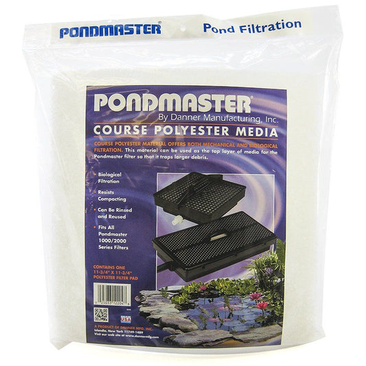 Pondmaster Coarse Polyester Media-Fish-Pondmaster-12" Long x 12" Wide (1 Pack)-