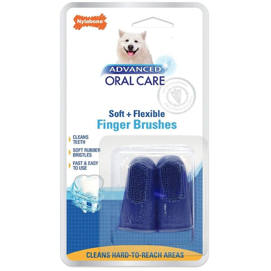 Nylabone Advanced Oral Care Finger Brush-Dog-Nylabone-2 Pack-