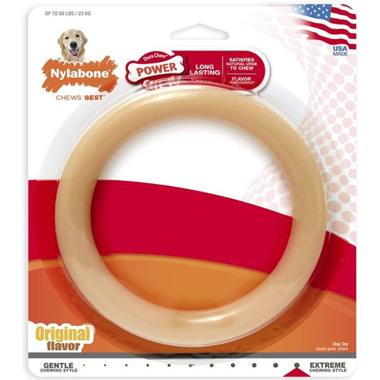 Nylabone Dura Chew Original Dog Ring - Chicken Flavor-Dog-Nylabone-Giant (1 Pack)-