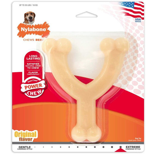 Nylabone Dura Chew Wishbone - Original Flavor-Dog-Nylabone-Wolf - For Dogs 26-35 lbs-