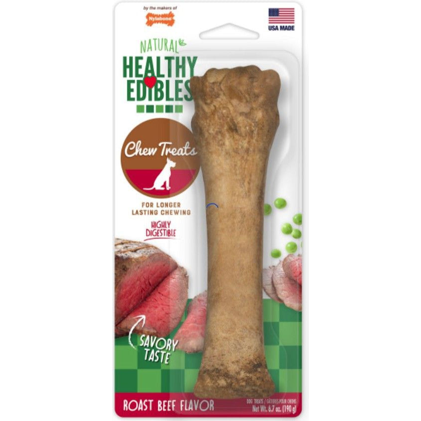 Nylabone Healthy Edibles Wholesome Dog Chews - Roast Beef Flavor-Dog-Nylabone-Souper (1 Pack)-