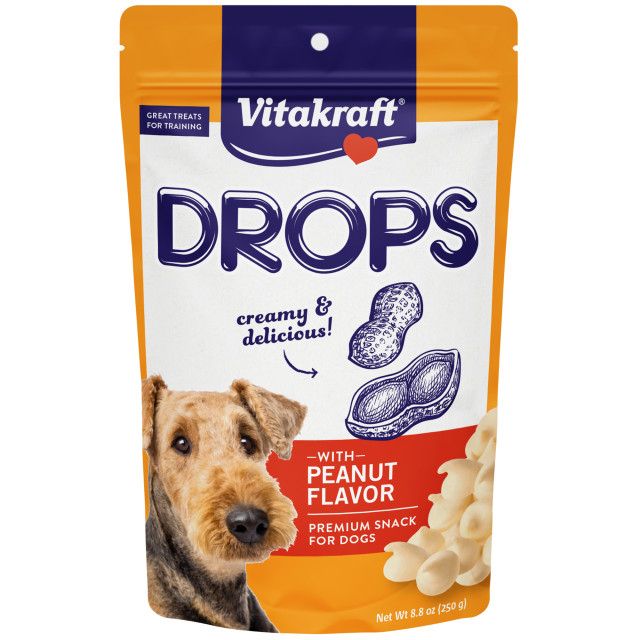 VitaKraft Drops with Peanut Dog Treats-Dog-Vitakraft-8.8 oz-