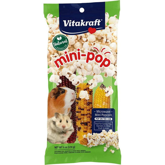 VitaKraft Mini-Pop Small Animal Popcorn Treat-Small Pet-Vitakraft-6 oz-