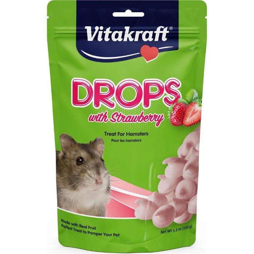 VitaKraft Drops with Strawberry for Hamsters-Small Pet-Vitakraft-5.3 oz-