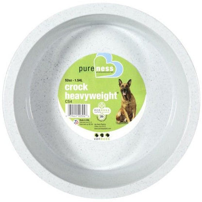 Van Ness Crock Heavyweight Dish-Dog-Van Ness-Large - 8.5" Diameter (52 oz)-