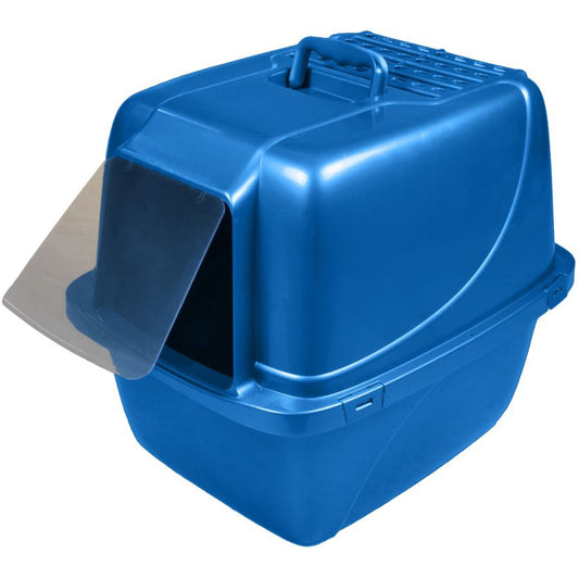Van Ness Enclosed Cat Litter Pan with Zeolite Air Filter-Cat-Van Ness-X-Large Blue-