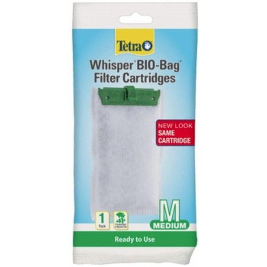 Tetra Bio-Bag Disposable Filter Cartridges-Fish-Tetra-Medium - For Whisper 10, 10i, E, J & Micro Power Filters (1 Pack)-