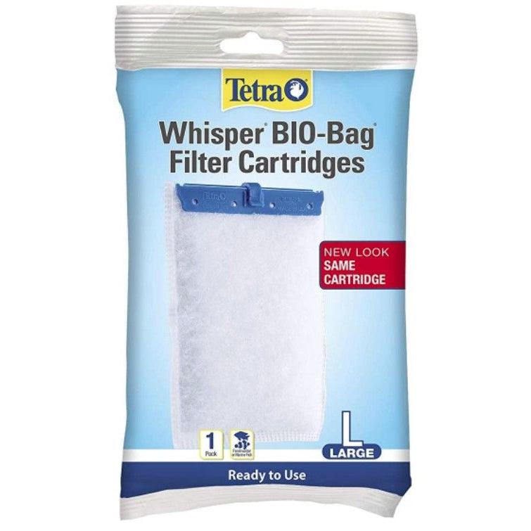 Tetra Bio-Bag Disposable Filter Cartridges-Fish-Tetra-Large - For Whisper 20i, 40i, C, 20, 30, 40 & 60 Power Filters (1 Pack)-