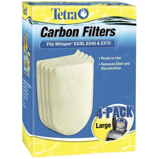 Tetra Whisper EX Carbon Filter Cartridge-Fish-Tetra-Large (4 Pack)-