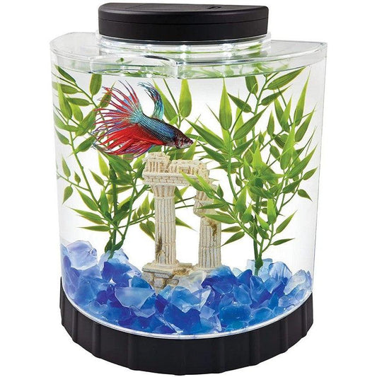 Tetra Half Moon Betta Kit with LED Lighting-Fish-Tetra-1 Gallon Aquarium Kit-