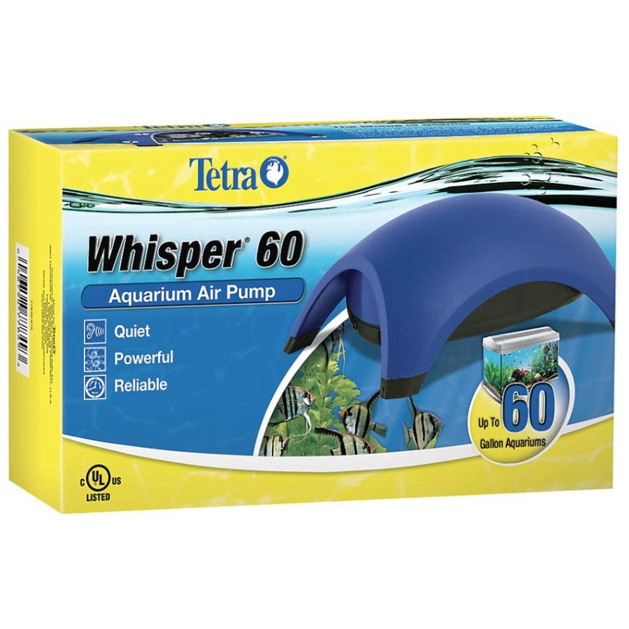 Tetra Whisper Aquarium Air Pumps (UL Listed)-Fish-Tetra-Whisper 60 - Up to 60 Gallons (2 Outlets)-