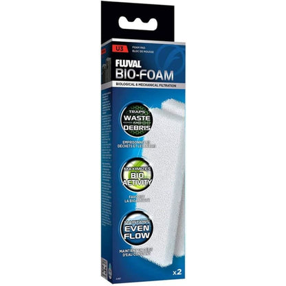 Fluval U-Sereis Underwater Filter Foam Pads-Fish-Fluval-Foam Pad For U3 Filter (2 Pack)-