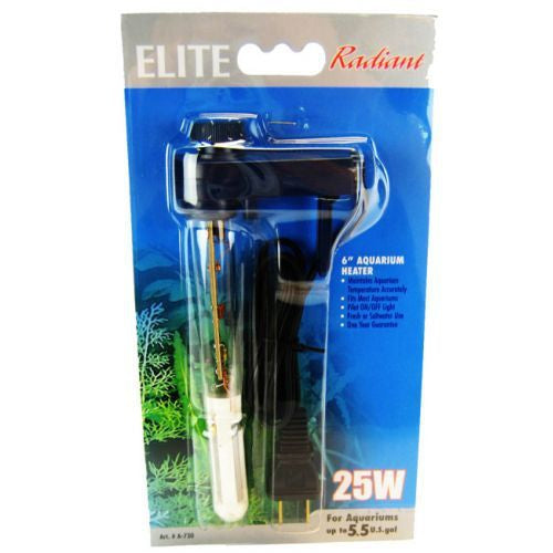 Elite Radiant Mini Aquarium Heater-Fish-Elite-25 Watts (6" Long)-