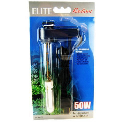 Elite Radiant Mini Aquarium Heater-Fish-Elite-50 Watts (6" Long)-