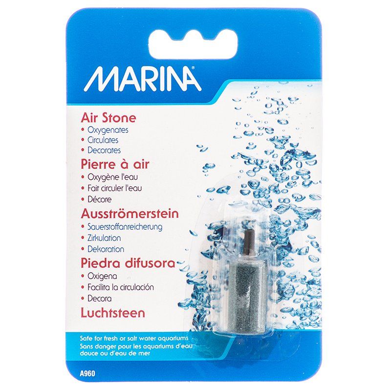 Marina Aqua Fizzz Aquarium Air Stone-Fish-Marina-1" Cylinder Air Stone (1 Pack)-