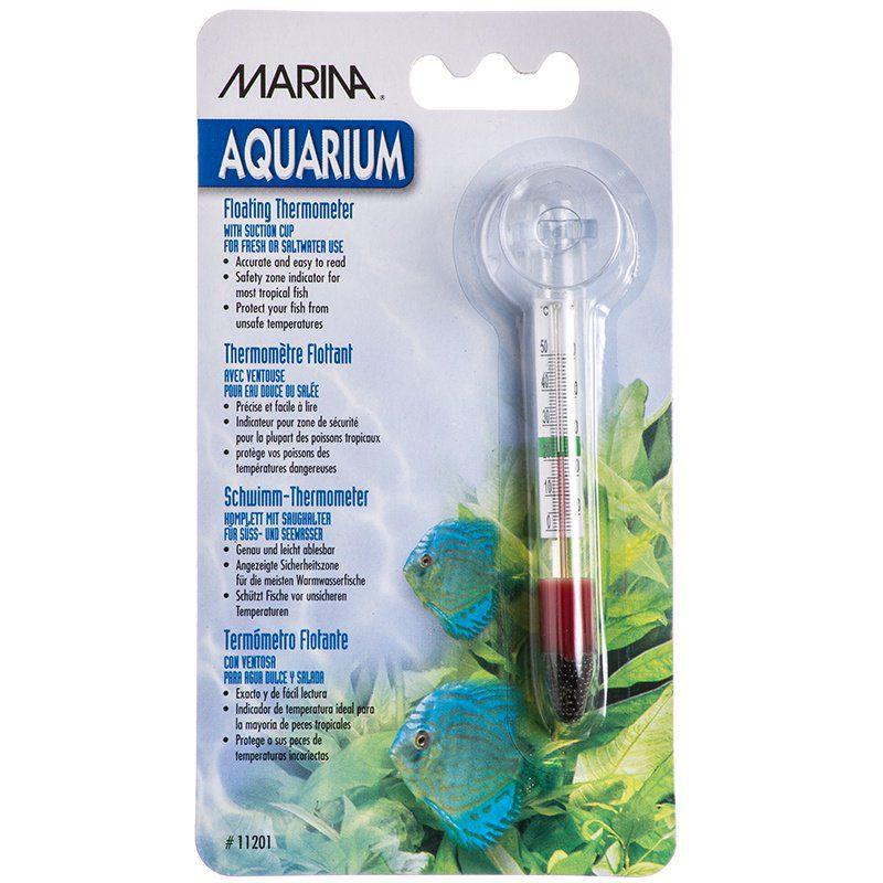 Marina Floating Thermometer with Suction Cup-Fish-Marina-Small Thermometer with Suction Cup-