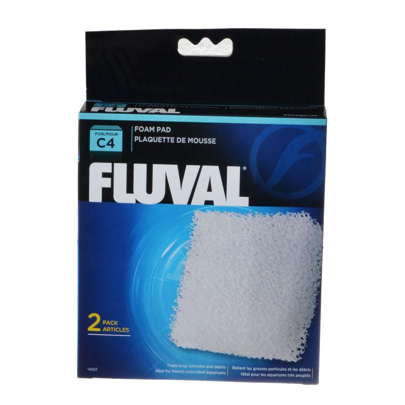 Fluval Power Filter Foam Pad Replacement-Fish-Fluval-For C4 Power Filter (2 Pack)-