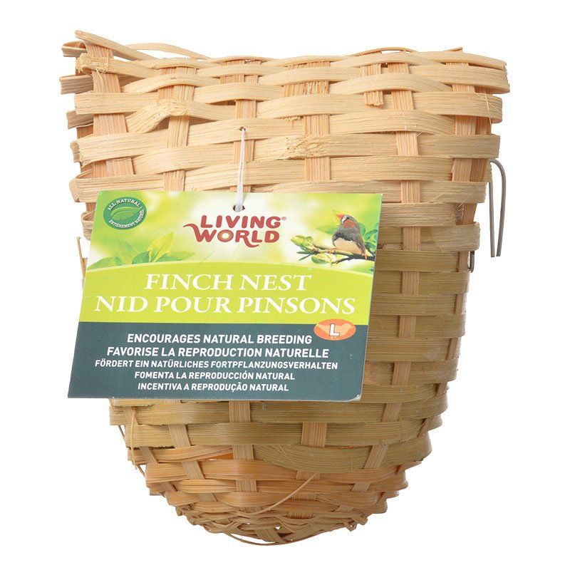 Living World Bamboo Finch Nest-Bird-Living World-Large (6" Long x 5" Wide)-