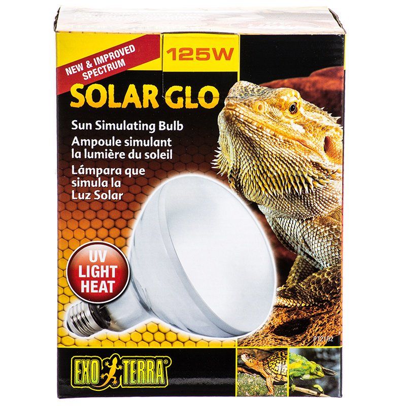 Exo-Terra Solar Glo Mercury Vapor Sun Simulating Lamp-Reptile-Exo-Terra-125 Watts-