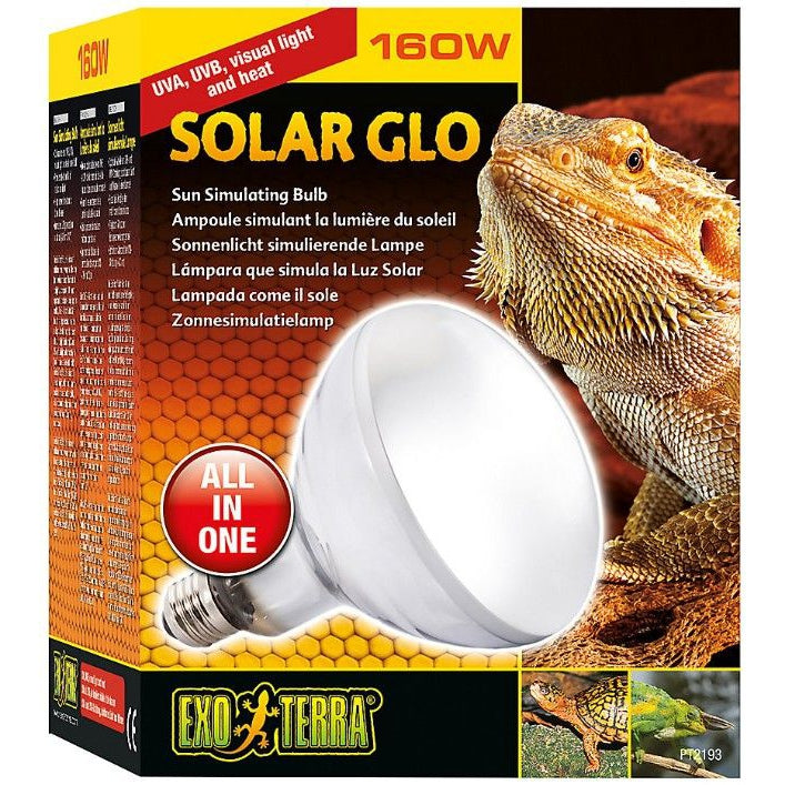 Exo-Terra Solar Glo Mercury Vapor Sun Simulating Lamp-Reptile-Exo-Terra-160 Watts-