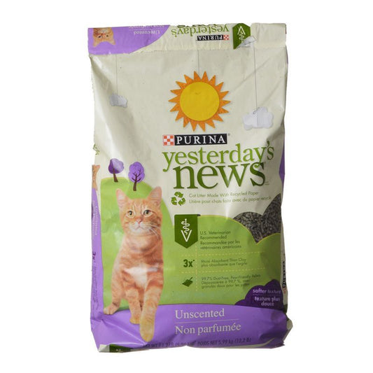 Purina Yesterday's News Soft Texture Cat Litter - Unscented-Cat-Purina-13 lbs-