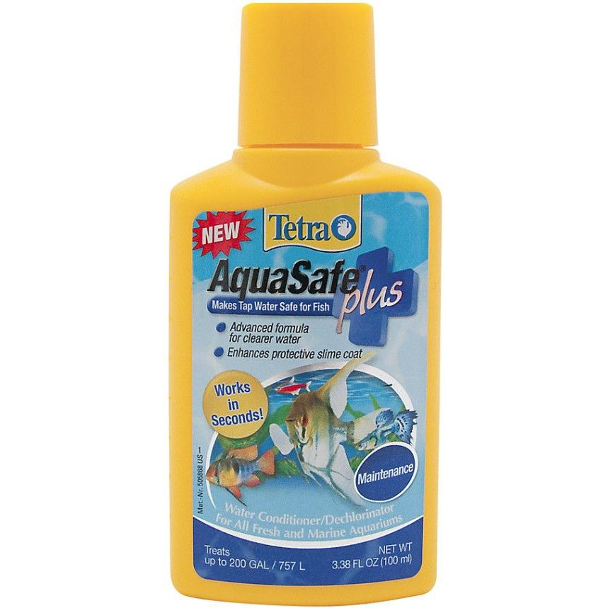 Tetra AquaSafe Plus Tap Water Conditioner-Fish-Tetra-3.38 oz-