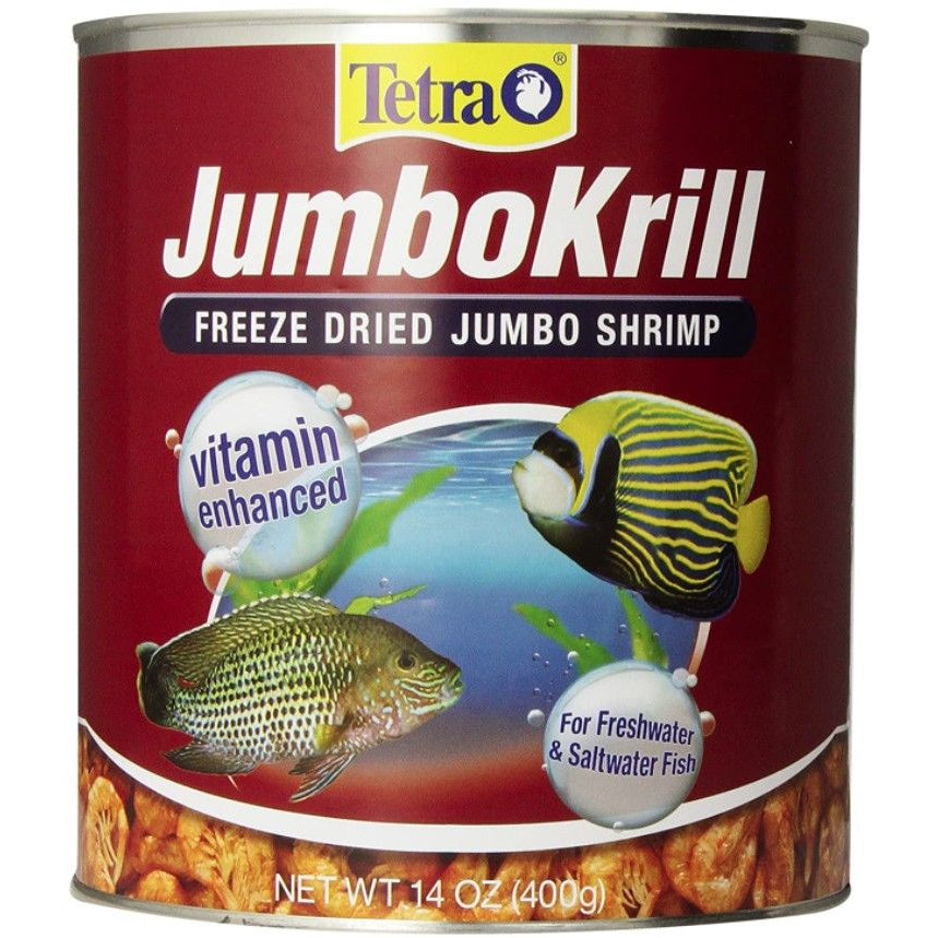 Tetra Jumbo Krill Freeze Dried Jumbo Shrimp-Fish-Tetra-14.1 oz-