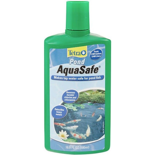 Tetra Pond Aquasafe Water Conditioner-Fish-Tetra Pond-16 oz (Treats 2,500 Gallons)-