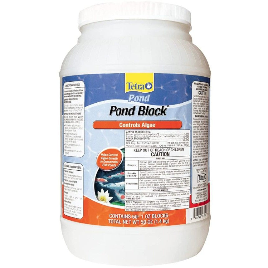 Tetra Pond Pond Block Algae Control Solution-Fish-Tetra Pond-50 Blocks-