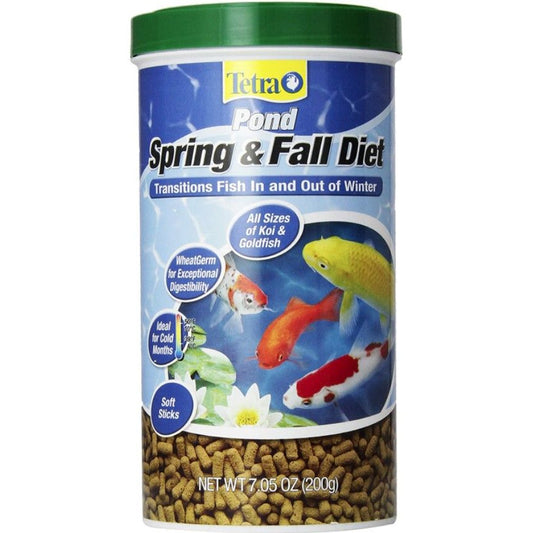 Tetra Pond Spring & Fall Diet Fish Food-Fish-Tetra Pond-7.5 oz-