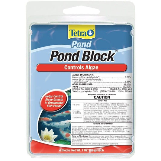 Tetra Pond Pond Block Algae Control Solution-Fish-Tetra Pond-1 oz (4 Pack)-